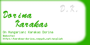 dorina karakas business card